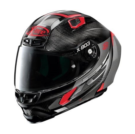 Casque X-LITE X-803 RS Ultra Carbon Skywarp (Noir/Gris/Rouge)