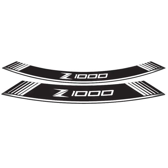 Liserets de jantes en arc PUIG X8 KAWASAKI Z 1000 (Blanc)