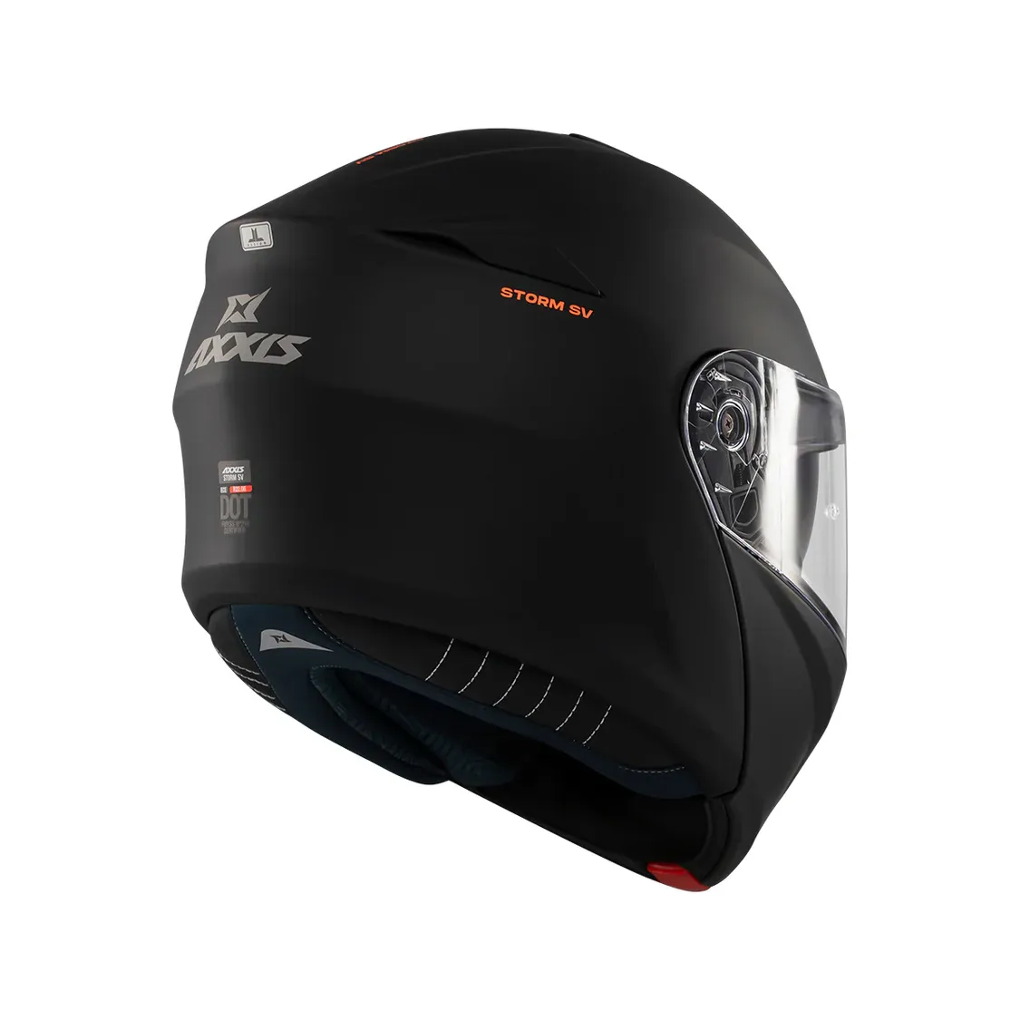 Casque AXXIS Storm S SV Solid A1 (Matt Black) – Image 4