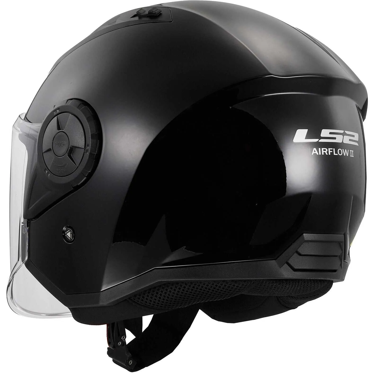 Casque LS2 Airflow II Solid (Gloss Black) – Image 2