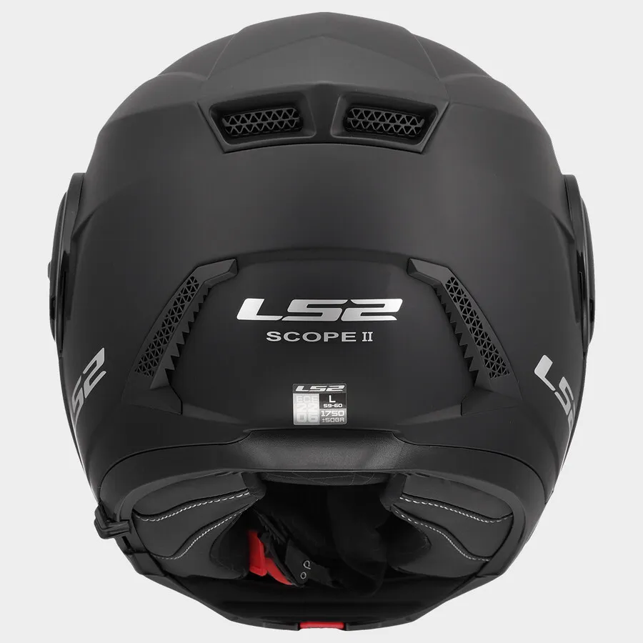 Casque LS2 Scope II Solid (Matt Black) – Image 6
