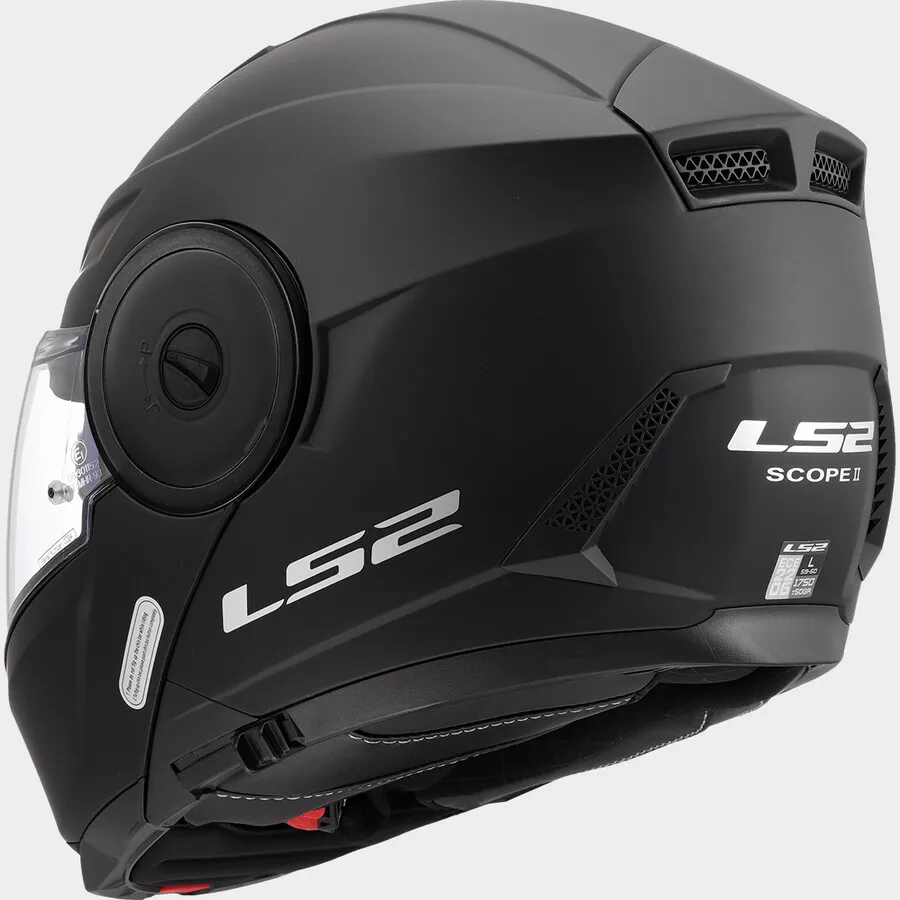 Casque LS2 Scope II Solid (Matt Black) – Image 4