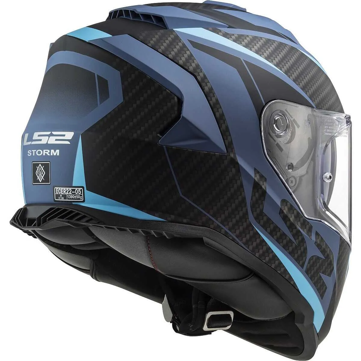 Casque LS2 Storm 2 Racer (Matt Blue) – Image 5