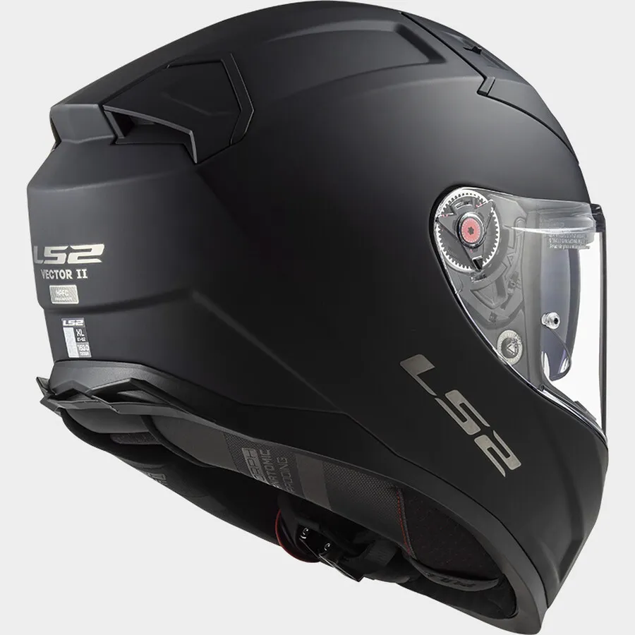 Casque LS2 Vector 2 Solid (Matt Black) – Image 3