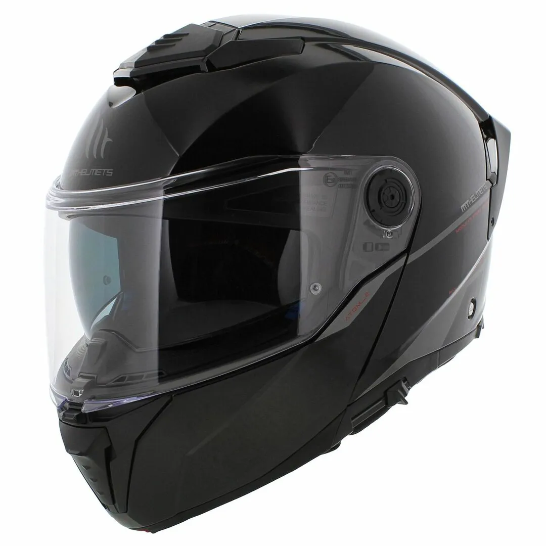 Casque MT Atom 2 SV Solid A1 (Gloss Black)