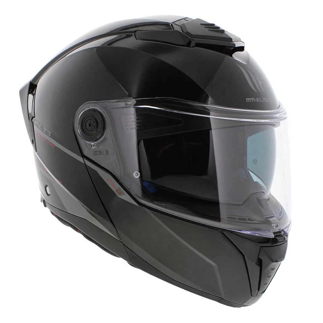 Casque MT Atom 2 SV Solid A1 (Gloss Black) – Image 5