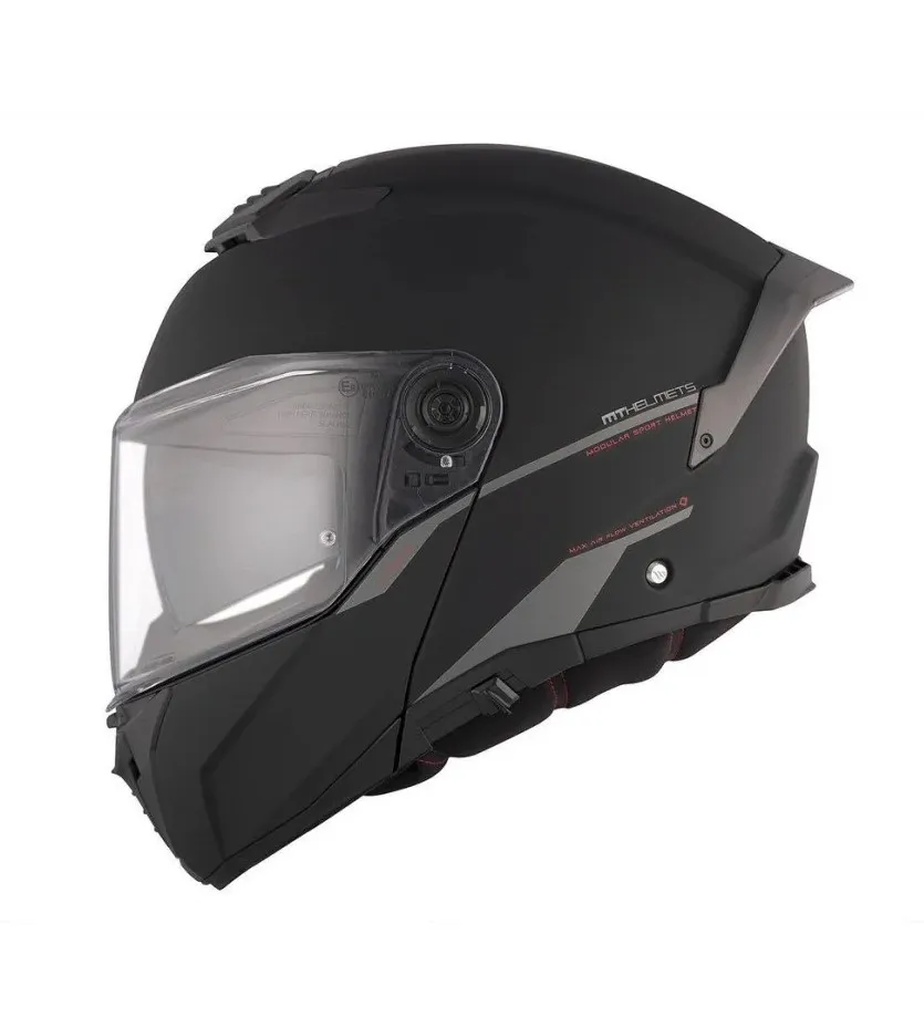 Casque MT Atom 2 SV Solid A1 (Matt Black) – Image 3