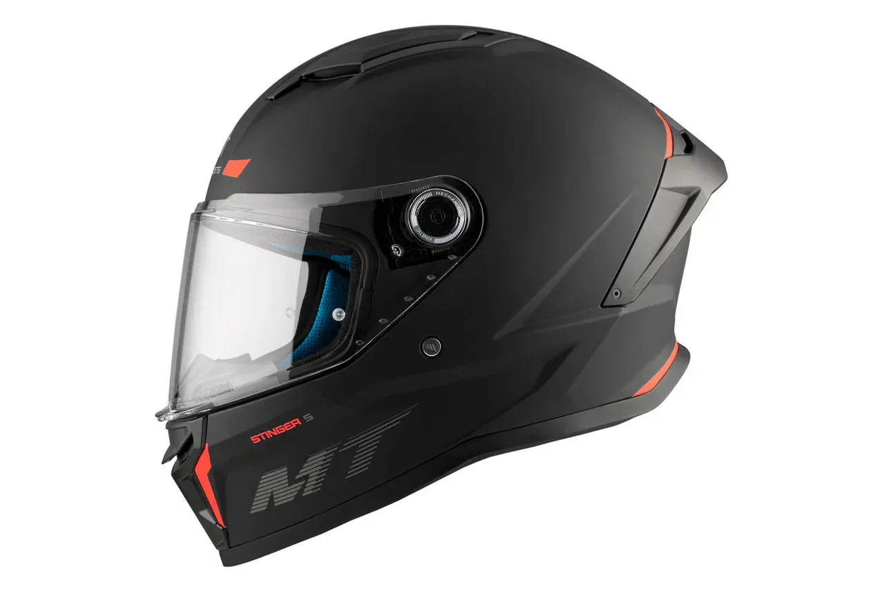 Casque MT Stinger 2 Solid A1 Matt Black – Image 5