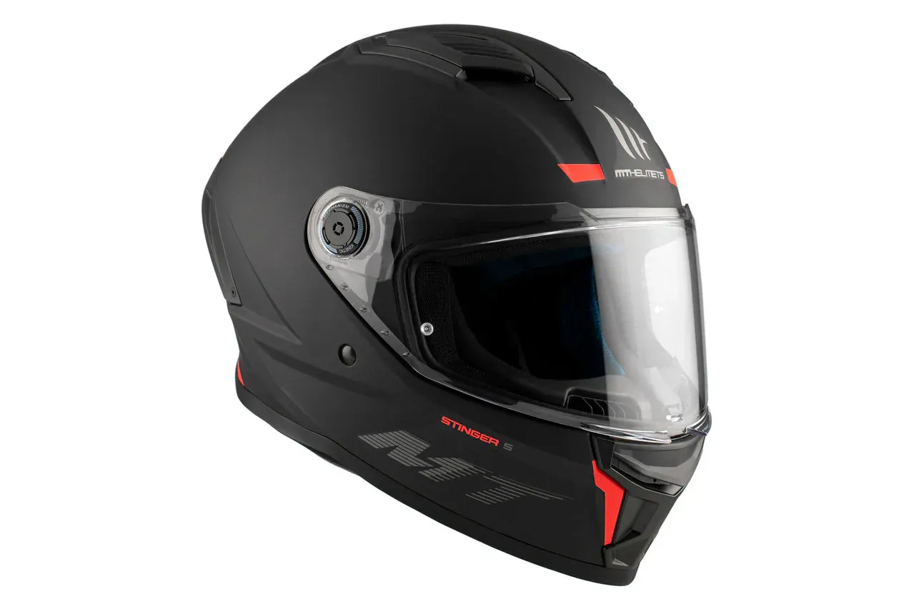 Casque MT Stinger 2 Solid A1 Matt Black – Image 3