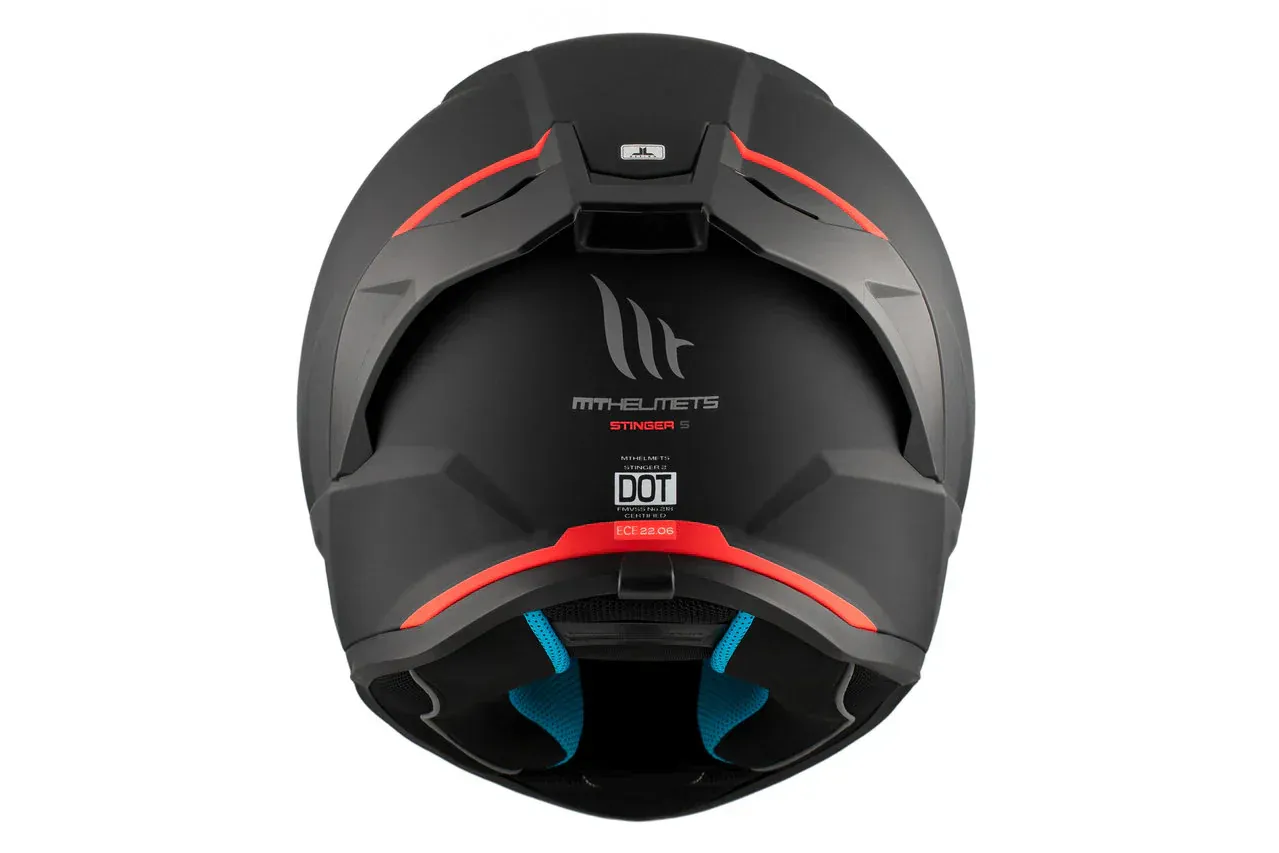 Casque MT Stinger 2 Solid A1 Matt Black – Image 7