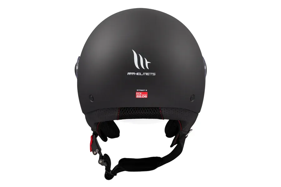 Casque MT Street S Solid A1 (Matt Black) – Image 3