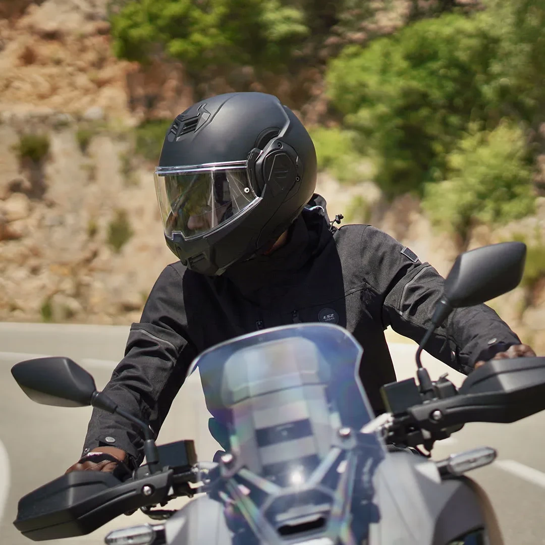 Casque LS2 Advant Solid (Matt Black) – Image 6