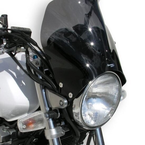 Saute Vent Universel Noir Clair ERMAX Speedmax pour Honda CB 900 F Hornet
