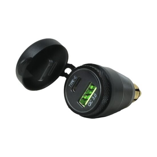 Adaptateur DIN QC3.0 + USB type C CHAFT IN789