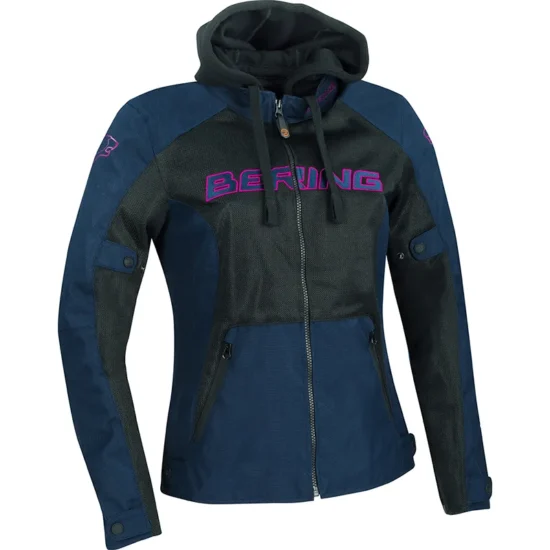 Blouson BERING Lady Spirit (Noir/Bleu)