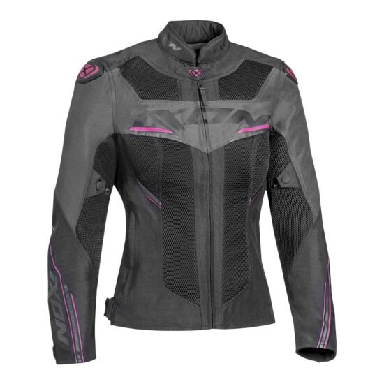 Blouson IXON Draco Lady (Noir/Anthracite/Fushia)