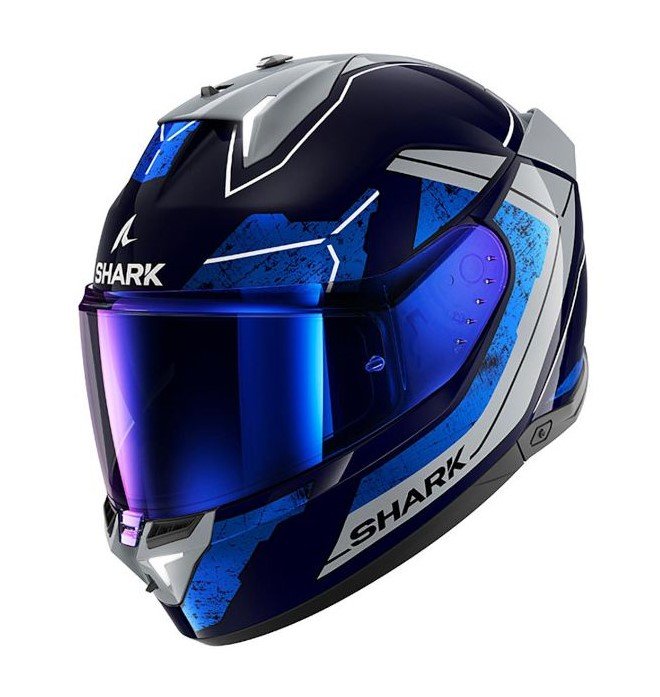 Casque SHARK Skwal i3 Rhad (Bleu/Gris/Noir)