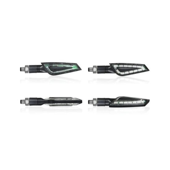 Clignotants à LED CHAFT Shelter (Noir/Transparent)