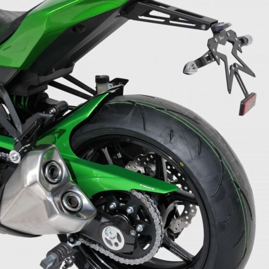 Garde boue arrière Noir Satin ERMAX pour Kawasaki Z 1000 (14-20)