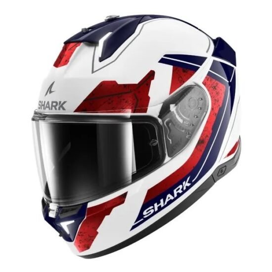 Casque SHARK Skwal i3 Rhad (Blanc/Rouge/Bleu)