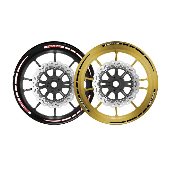 Liserets de jantes Motos BARRACUDA (Noir)