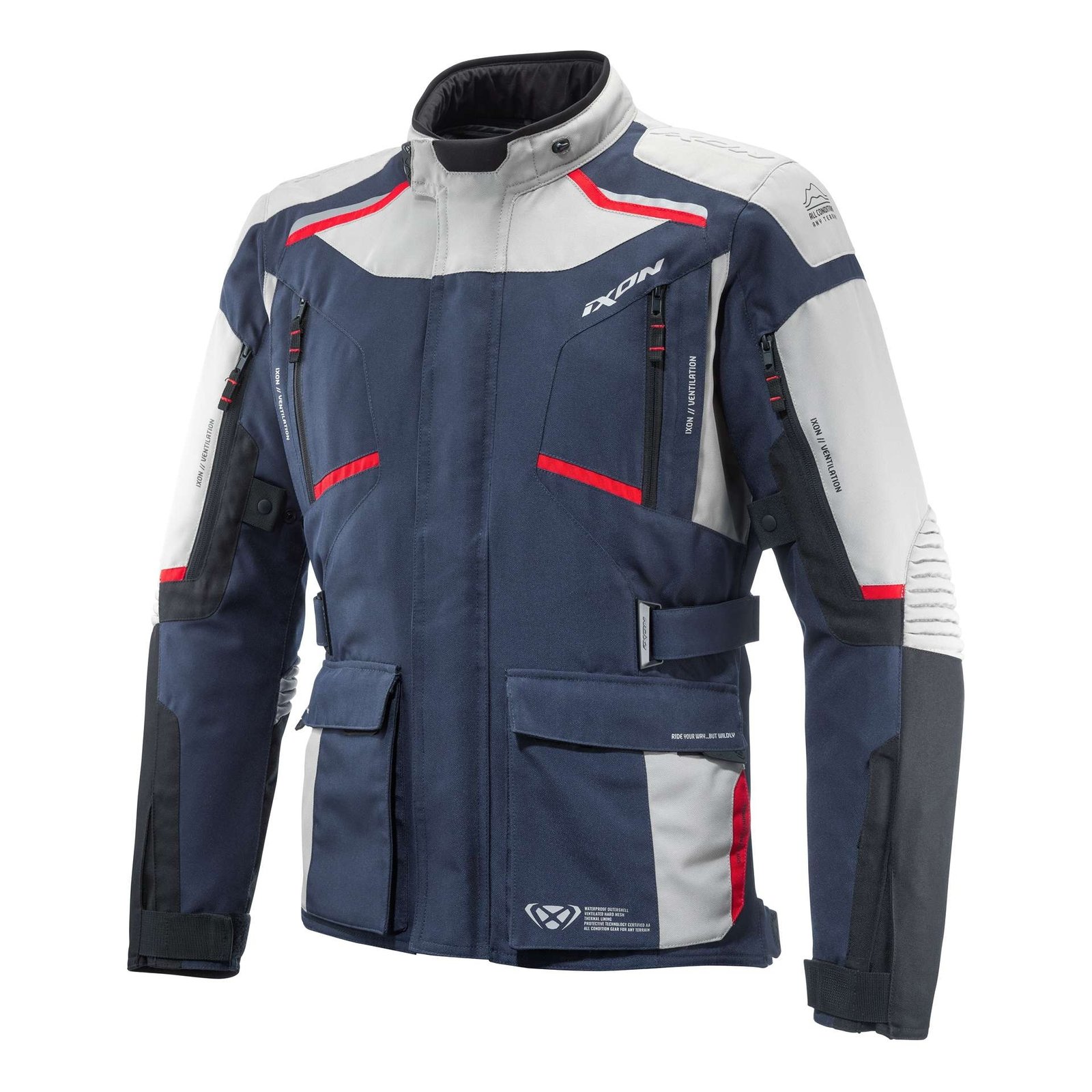 Veste IXON Midgard (Grege/Navy/Noir)