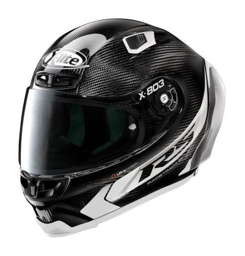 Casque X-LITE X-803 RS Ultra Carbon Hot Lap (Noir/Blanc)